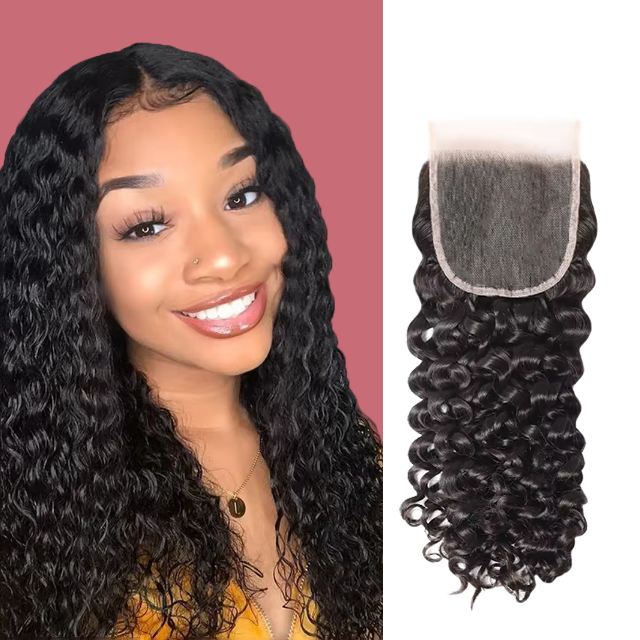 5*5 čipka za zatvaranje Water wave HD čipka i prozirna čipka